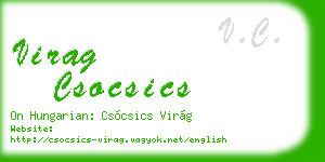 virag csocsics business card