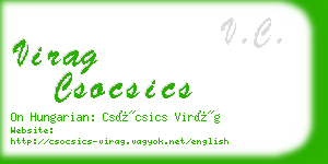 virag csocsics business card